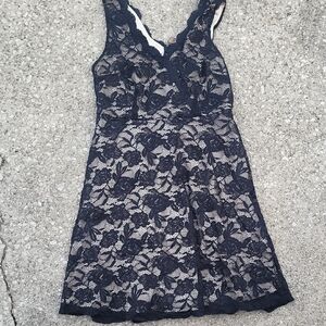 Grace Karin Black and Cream Lace Dress